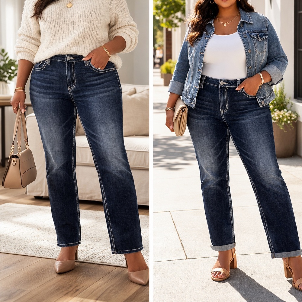 Silver Jeans Blue Straight Leg Denim